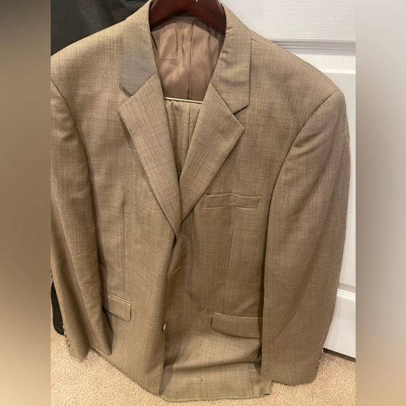 Tassa Elba tan suite pants: 36L jacket: large - Picture 1 of 5